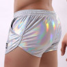 MenSexyWear Short brillant Fakiz Gris argenté